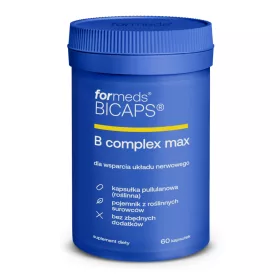   BICAPS B Complex Max - Integratore Multivitaminico con Betaina e Cholina, 60 Capsule