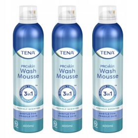   TENA ProSkin Wash Mousse: Pianka Detergente 3 in 1 Senza Risciacquo
