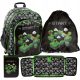 Set Scuola Zaino, Astuccio e Sacca Tema Minecraft per Gamer - Paso