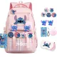 Zaino Stitch Perfetto per Scuola e Viaggi con Accessori Inclusi