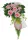 Composizione Floreale Funebre a Forma di Cuore con Rose Rosa e Calle