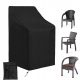 Copertura Protettiva per Sedie Impilabili da Giardino in Tessuto Oxford 210D - Resistente agli Agenti Atmosferici e ai Raggi UV