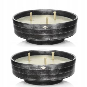   2X Elegante Lanterna Funeraria Argentata con Tre Stoppani - Alta Qualità