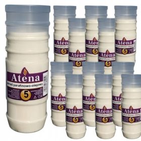   Atena Candele Votive Oleo-Paraffiniche a Lunga Durata, 108 ore - Confezione da 12