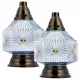 Set di 2 Lanterne in Vetro Cubo Cer-Far Z-2028 MIX con Inserti Gratuiti