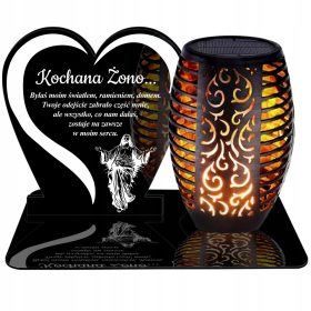   ZNICZ SOLARNY LED PREMIUM XL con Sensore Crepuscolare e Effetto Fiamma