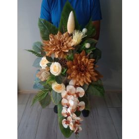   Arrangiamento Floreale Artificiale per Tombe - Decorazione Elegante e Resistente