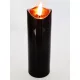 Candela LED Sostitutiva per Lanterne 15cm, Colore Nero, Effetto Fiamma Tremolante