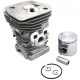  KIT RIPARAZIONE CILINDRO PISTONE PER HUSQVARNA 455 460 47MM CROMATO