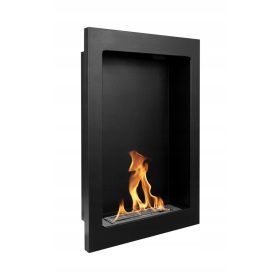 Biocamino verticale sospeso - nero opaco