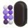 Giocattolo antistress, palline sensoriali magnetiche in silicone, VIOLA, 8 pezzi.