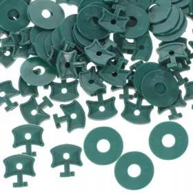   100 CLIP VERDI PER SERRE CON CUSCINETTI - RESISTENTI E PRATICHE