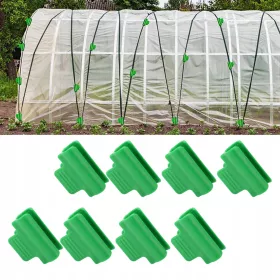    100 morsetti in plastica per capannoni da giardino per rete ombreggiante per serre da 11 mm
