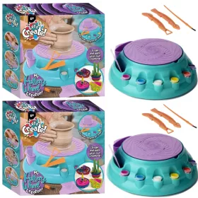   2 pezzi di tornio per bambini Kit per la realizzazione di ceramica con tornio + accessori per tornio