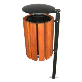 CONTENITORE PER RIFIUTI CITTÀ parco scolastico con tettoia