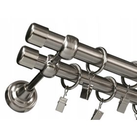    BASTANTI PER TENDE SEMPLICI BASTONE PER TENDE IN METALLO DOPPIO 19+19 / 300