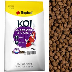    Tropical Koi Germe di Grano e Aglio Mangime per pesci in pellet 7 kg