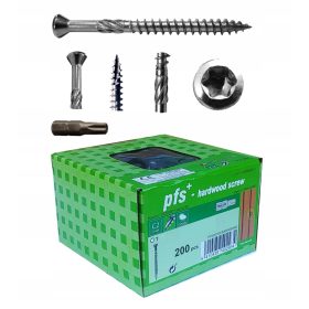  Viti in acciaio inox per terrazzi PGB 4x60 mm 200 pz.