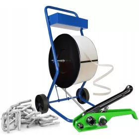   Nastro da imballaggio da 16 mm per la reggiatura dei pallet, SET COMPLETO