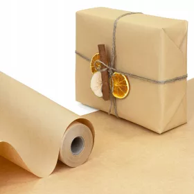   Carta da regalo KRAFT ECO per confezionare regali, pacchi da 55 cm/50 m
