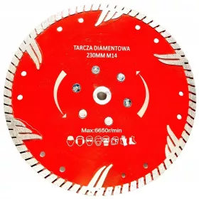 DISCO DIAMANTATO PER IL TAGLIO A SECCO DEL GRANITO 230MM