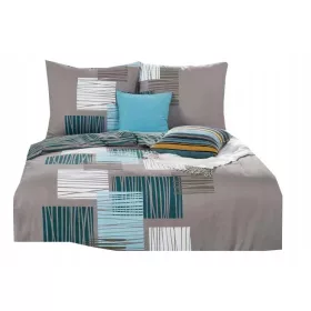   Set Biancheria da Letto in Cotone Satinato ELWAY, Dimensioni 160x200