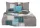 Set Biancheria da Letto in Cotone Satinato ELWAY, Dimensioni 160x200