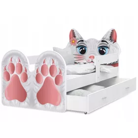 Letto per bambini AJKmeble 85 x 143 cm, multicolore