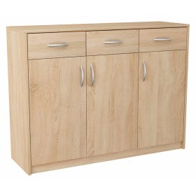  Cassettiera 3D3S SONOMA OAK, 110 cm, cassetti, ripiano