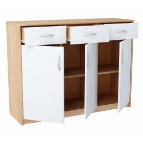    Cassettiera Matkam MATKAM3D3SB/S 109,3 x 35 x 85 cm rovere sonoma opaco