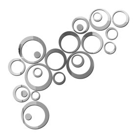   Set di 5 Specchi Decorativi Acrilici ad Alta Lucentezza per Interni