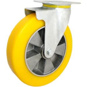RUOTA diametro 250mm ALLUMINIO POLIURETANO 300kg GIREVOLE