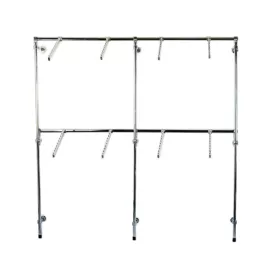 Scaffale da negozio, tubo ovale, 1,8 m, grucce, supporti, C1