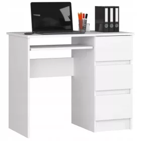    Scrivania rettangolare Chord A-6, destra, 90 x 50 x 77 cm, bianco