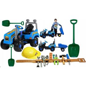  Trattore per bambini BJ in plastica rosso, blu, verde