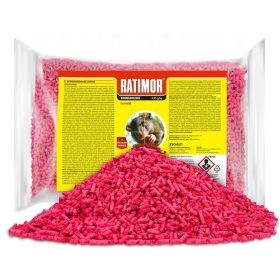  GRANULI FORTI PER VELENO PER TOPI E RATTI DDD 1KG RATIMOR BROMADIOLONE
