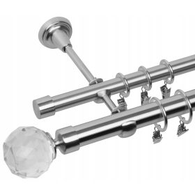  Bastone per tende doppio 25 mm + 19 mm 200 cm