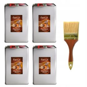 Flexol olio di lino per legno, incolore, 4x5 l