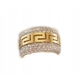  Anello con zirconi Jubiler-Olsztyn, oro
