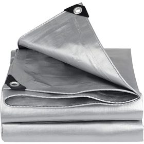   Plandeka MOCNA E GRUBA 10x12m, 120g/m2 in Polipropilene con Protezione UV - Impermeabile e Antigelo