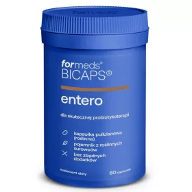   BICAPS® ENTERO - Integratore Probiotico Naturale senza Additivi, 60 Capsule