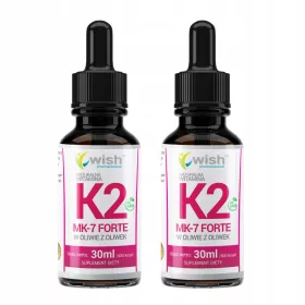   Vitamina K2 MK-7 Naturale 50µg in Gocce da Natto Forte - 2 flaconi da 30ml