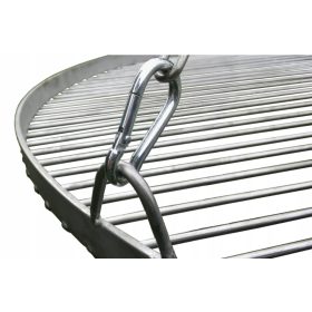    Barbecue da giardino a treppiede sopra il fuoco, griglia in acciaio inox, 70 cm, prodotto polacco