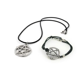  SET PENTAGRAMMA - COLLANA E BRACCIALE