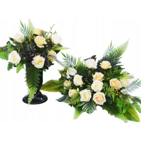 GRANDE MAZZO BOUQUET per la tomba del cimitero LIKE ALIVE!