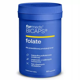   BICAPS FOLATE - Integratore di Metilfolato e Inulina, 60 Capsule