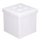  Pouf imbottito Wide Decor ART-1382 38x38x38 cm bianco