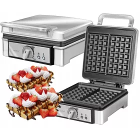  Piastra per waffle MPM MGO-13, argento, 1400 W