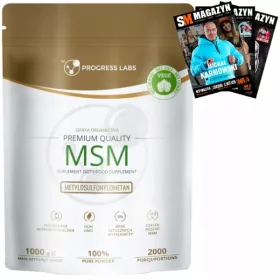   MSM Solfato Organico in Polvere da PROGRESS LABS - 1000g, Integratore Alimentare