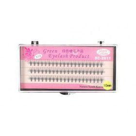  Stars Colors Green Eyelash Ciglia nere da 10 mm